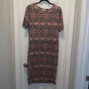 Used LuLaRoe Julia Dress Size Large 14-16